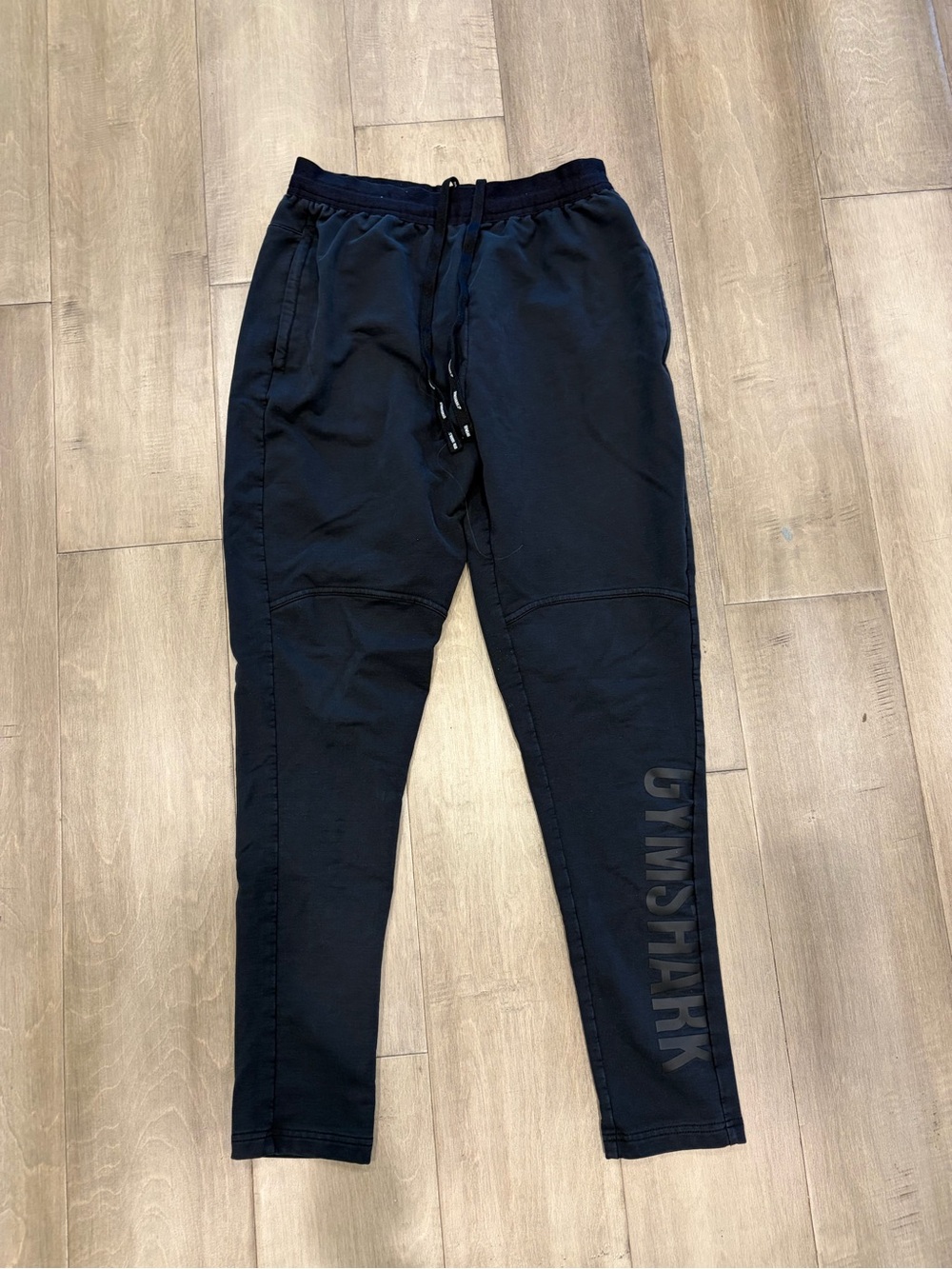 Gymshark Black Men’s Slim Fit Joggers with Side Logo